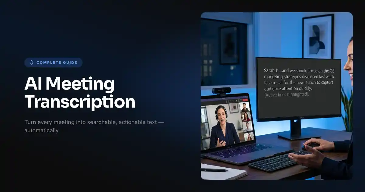 AI Meeting Transcription: The Complete Guide for 2026